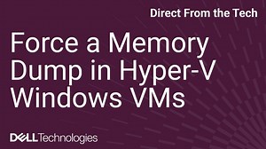 Force a Manual Memory Dump on Your Windows Hyper-V Virtual Machine