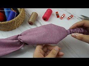 How to Make Perfect Twist Turban Headband ❤️ Twisted Headband Sewing Tutorial