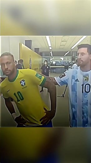 Rivals on the pitch, brothers off it. The ultimate respect between legends. 🇧🇷❤️🇦🇷 #footballshorts