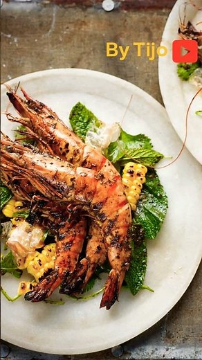 Crispy & Juicy Grilled Prawns 🍤