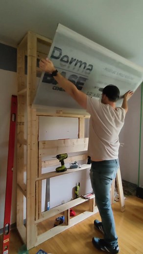 Fireplace Build: Electrical and Cement Board Installation