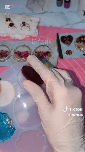 Eternal Love Jewelry Crafted from Blood and Resin