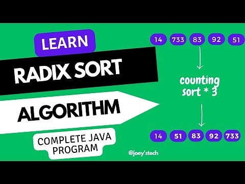 Radix sort in data structure | Easiest explanation with Java program | sorting algorithms #sorting