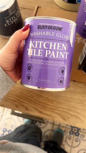 28K views · 85 reactions | Kitchen tile makeover time? Painting your kitchen tiles is an easy way to instantly refresh your kitchen interior without the cost.  Sweet Nothing  @pollyrosey | Rust-Oleum UK | Facebook