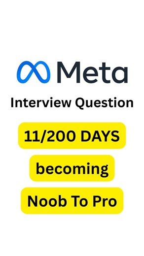 Coding Blocks on Instagram: "Day 11/200 of making you pro coder 💻 [leetcode, programmer, find missing number, coding, question, coder, xor, gauss, dsa, interview, meta, coding skills,] #coding #learntocode #meta #dsa #interview"