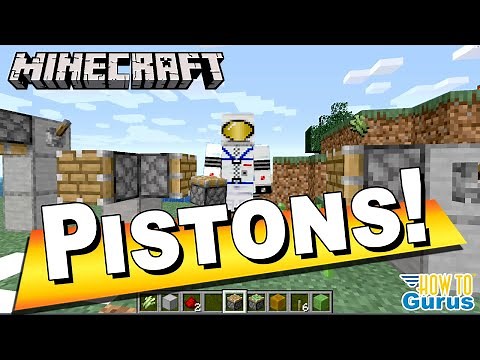 How You Can Use Minecraft Pistons Tutorial - Beginners Basics Crafting Recipe and How to Use