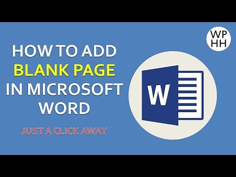 How To Add Blank Page In Microsoft Word | How to Insert Blank Page MS WORD (Just a Click Away)