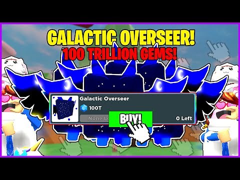 CLICKER SIMULATOR *NEW* GALAXY UPDATE! I SPENT 100,000,000,000 GEMS FOR THE NEW *GALACTIC OVERSEER!*