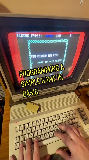 Programming a Simple Game in BASIC on the Commodore 64