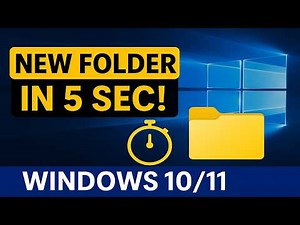 How to Create a New Folder in Windows 10/11 (EASY Method 2025)| sheraz tech master