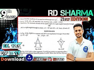 Ex 12.1 Q7 to Q11 | RD Sharma Class 9 | Chapter 12 Congruent Triangles | CBSE | MD Sir 9