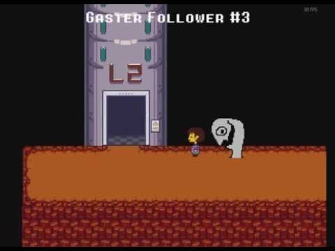 All W.D. Gaster encounters in Undertale