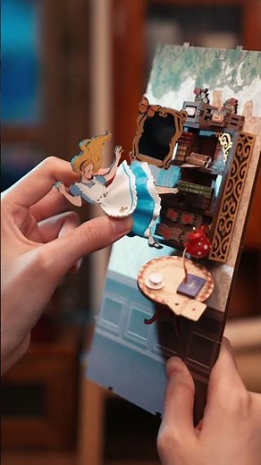 🐇✨Bring Wonderland to Your Bookshelf! ✨ DIY Rolife Wonder book nook Build & Magic! #rolife