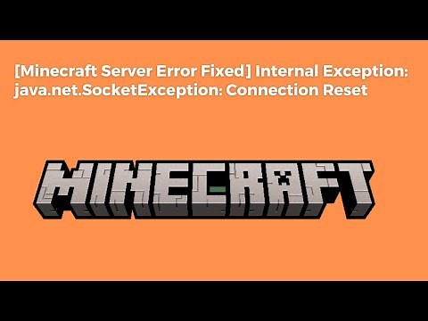 [Minecraft Aternos Server Error] Internal Exception: java.net.SocketException: Connection Reset