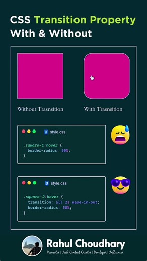 CSS Transition | how to work CSS | Easy CSS Transition | #transition #css #trending #youtubeshorts
