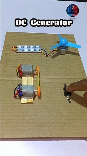 Powering LED & DC Fan with the Smallest Dynamo Generator | Mini DC Motor Experiment