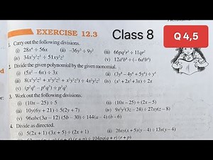Class 8 Maths chapter number 12 Practice set 12.3। Class 8th maths exercise 12.3 Q4,5। #ncertmaths