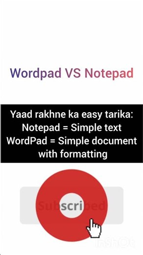 Wordpad and Notepad difference