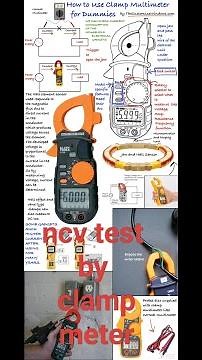 how to use a multimeter/ clampmeter | how to ncv test with clampmeter