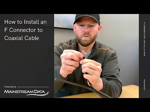 How to Install a Type F Connector to RG-6 Coaxial Cable