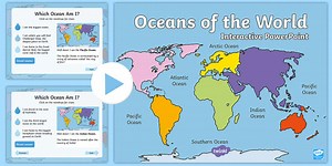 Oceans of the World Interactive PowerPoint