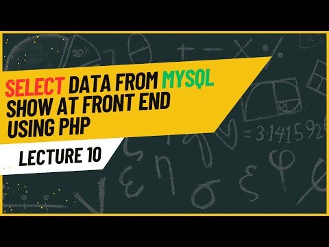 Fetch Data from MySQL Database and Display on Frontend using HTML & PHP