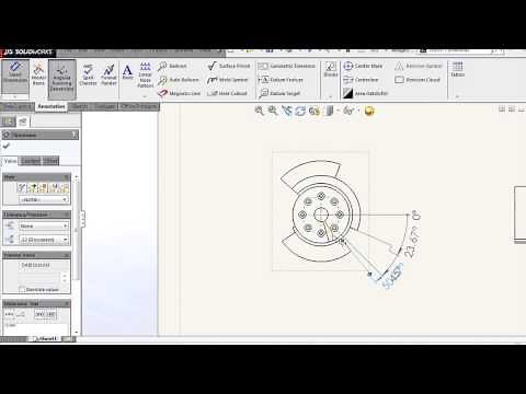 SOLIDWORKS - Angular Running Dimensions