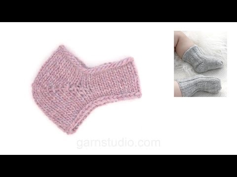 How to work a sock with a diagonal heel