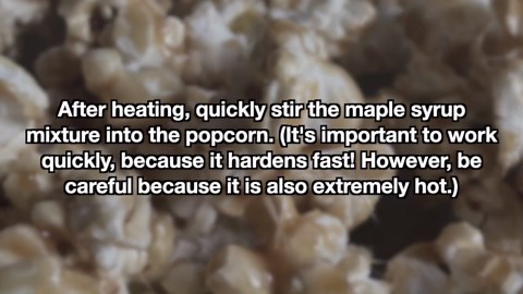 Maple Syrup Popcorn Will Be Your New Favorite Snack