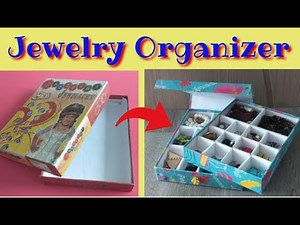 How to make jewelry box at home | DIY jewelry organizer with box
