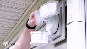 Good Earth Lighting Smart LED Motion Activated Security and Area Flood Light - Wi-Fi + Bluetooth, White, Direct Wire, 2250 Lumen, Tunable Color Temp 3000K-5000K, 50K Hr Rated Lamp Life