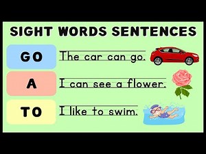 Sight Words Sentences | GO, A, TO | Practice Reading | Teaching Mama