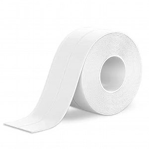 Caulk Tape,Sealant Strip Waterproof Self Adhesive for Toilet Base Tub Surround Bathroom Sink Edge Protector(1.5"" x 10.5 F,White)