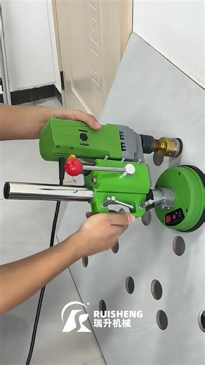 Positioning drilling machine with electric suction cup #stonetools #stonemachine #drillingmachine #drillingrig #drilltools #tilemachine #tiletools | Ruisheng stone machinery