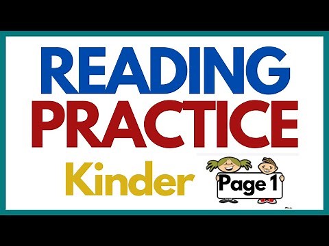 PRACTICE READING SENTENCES for----KINDERGARTEN----