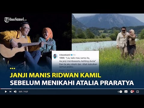 Janji Manis Ridwan Kamil Sebelum Menikahi Atalia Praratya Disorot Ditengah Gugatan Cerai
