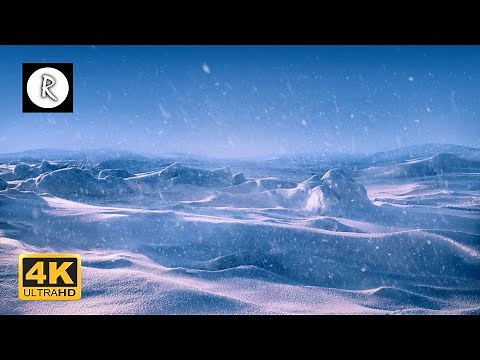 ❄ Arctic Ambience - Snowstorm, Blizzard Storm & Howling Arctic Winds | Sounds to Relax & Sleep 4K