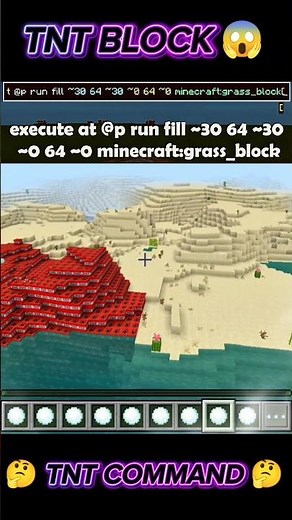 MINECRAFT BEST TNT COMMAND BLOCK 😱👍#zarooratrishta #minecraft #gaming #shorts