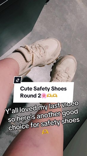 These are also so comfy and this color though😍😍😍 i sized up half a size and got wide. #safetyshoes #safetyfirst #zappos #zapposshoes #amazon
