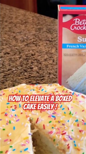 How to make boxed cake mix taste homemade #cake #dessert #bakingtips