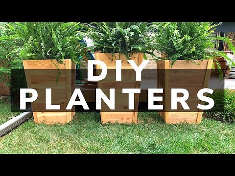 EASY DIY Tapered Cedar Planters