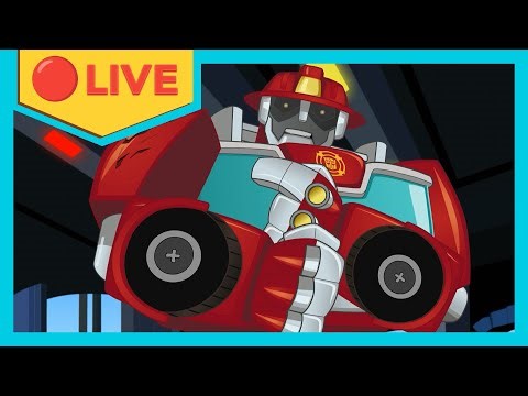 🔴 Heatwave's Best FIRE RESCUES! 🔥🚒 24/7 Live Stream | Transformers: RESCUE BOTS