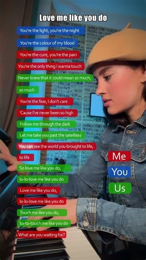 Let’s sing together!🎤🥹 Love me like you do song by Ellie Goulding