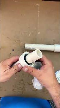 PVC compression coupling (how to use compression fittings)