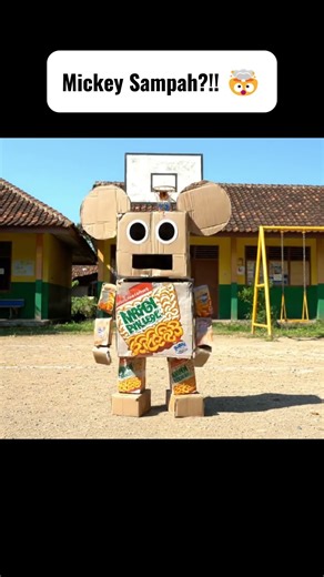 Robot Mickey Mouse Kampung Ngakak Abis! 🐭😂#shorts #viral #fyp #mickeymouse