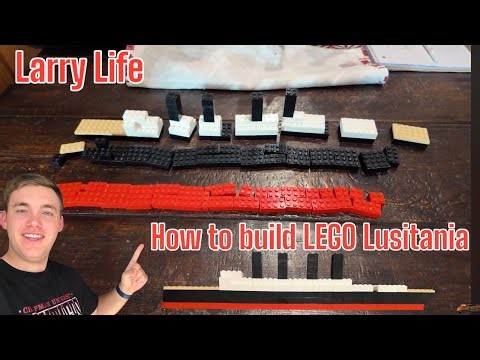How to build the LEGO Lusitania ship - DIY tutorial -