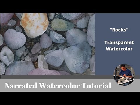Watercolor Tutorial, "Rocks"