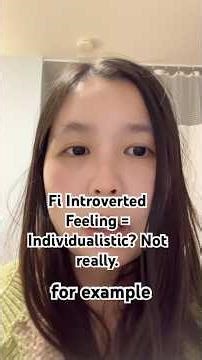 Fi Introverted Feeling = Individualistic? I disagree. #Fi #infp