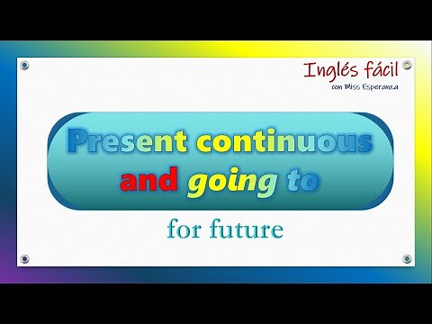 PRESENT CONTINUOUS and GOING TO for future en inglés.