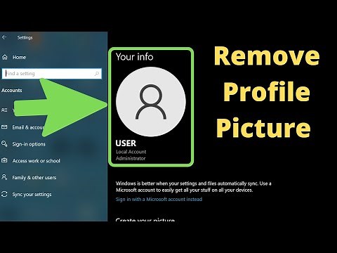 How To Remove Profile Picture On Windows 10|| Delete User Profile Picture On Windows 10